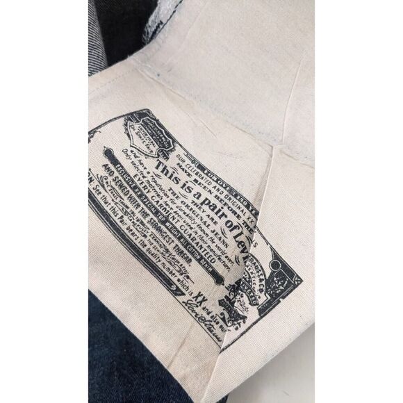 Levi 501 Men’s 40x 32 Button Fly Original Wash Straight Denim‎ Blue Jeans - Picture 5 of 11